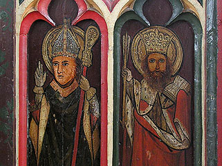 st Edmund looks as it he has converted to Orthodox to me...