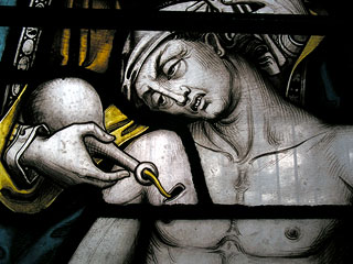 a detail of the samaritan window