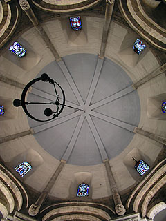 and the view up into the renewed vault