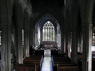looking east from the organ gallery